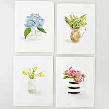 Load image into Gallery viewer, Flower notecards set
