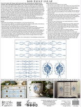 Load image into Gallery viewer, IOD Trompe L’Oeil Bleu Paint Inlay