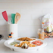 Load image into Gallery viewer, pinstripes melamine divided dish