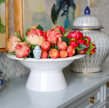 Load image into Gallery viewer, pinstripes melamine shallow bowl