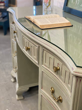Load image into Gallery viewer, Vintage Curved Desk with Glass