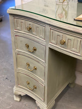 Load image into Gallery viewer, Vintage Curved Desk with Glass