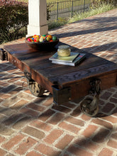 Load image into Gallery viewer, Vintage Railroad Factory Cart Coffee table