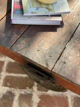 Load image into Gallery viewer, Vintage Railroad Factory Cart Coffee table