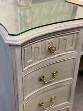 Load image into Gallery viewer, Vintage Curved Desk with Glass